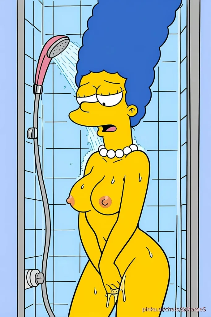 Marge Simpson showering (The Simpsons)