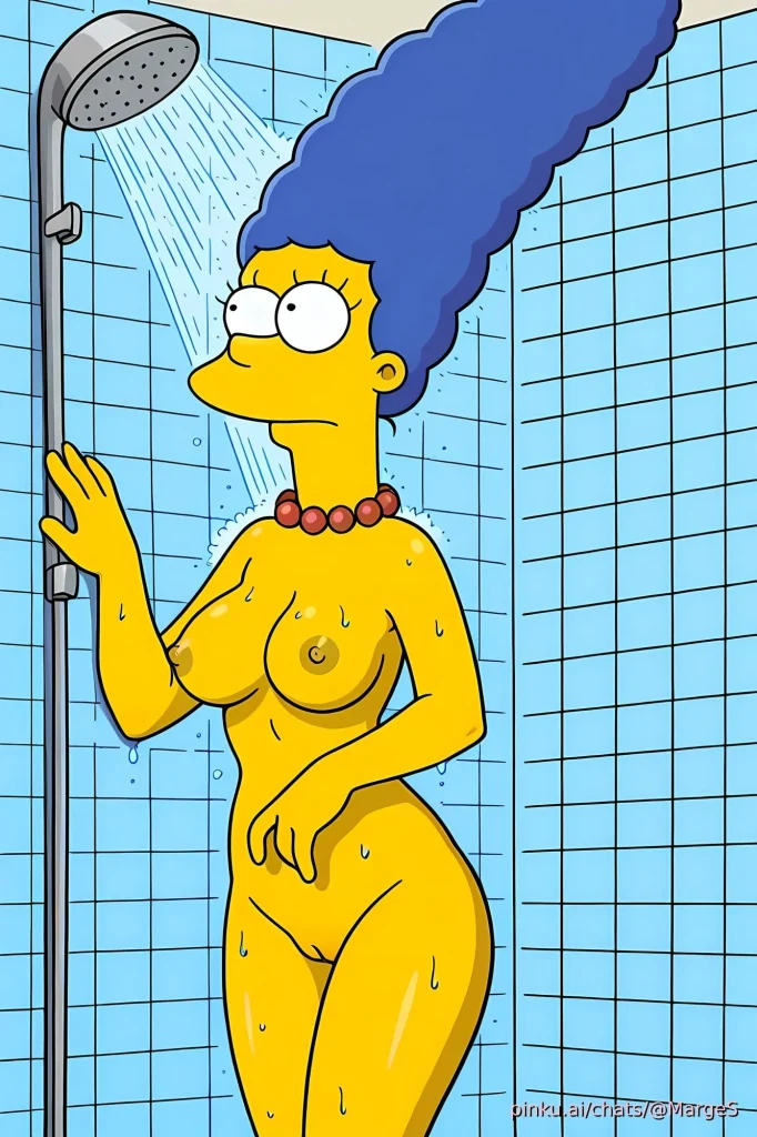 Marge Simpson showering (The Simpsons)