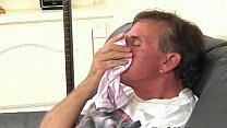 Caught Stepdad sniffing my panties let him fuck me